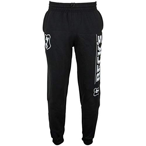 Becks Bier Sweatpants Jogginghose Hose Label Logo Herren Damen Unisex schwarz (L) von Beck's