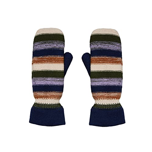 Blaze Emerald Winterhandschuhe Damen geringelt - Mittens in Multicolor von Becksöndergaard