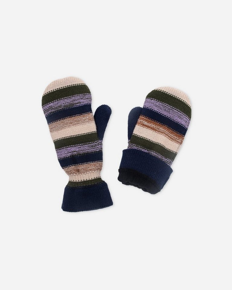 Becksöndergaard Fäustlinge Blaze Emerald Winterhandschuhe Damen geringelt - Mittens in Multicolor von Becksöndergaard