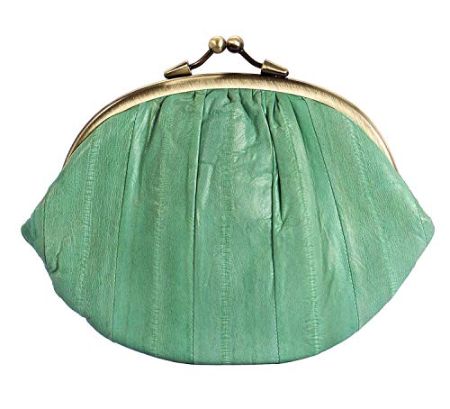 Becksöndergaard Leder Geldbörse Damen Granny Aalleder Grün (Spring Green): Retro Portemonnaie + Viele Fächer für Münzen Perso Karten + Klippverschluss - 540 von Becksöndergaard