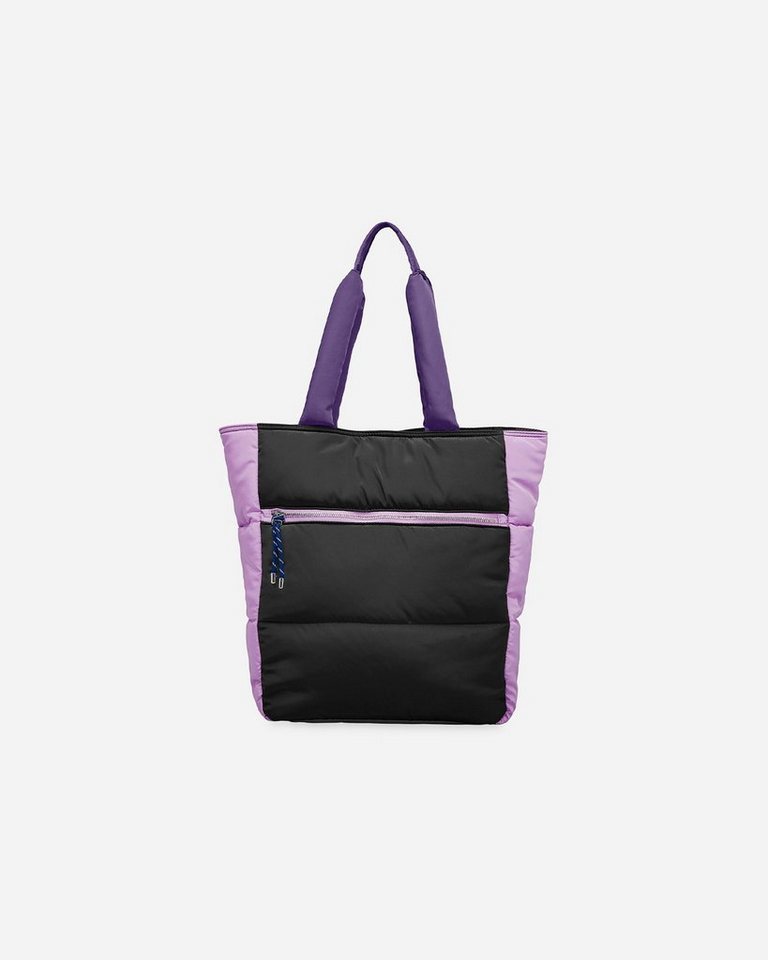 Becksöndergaard Shopper Relon Emery Tote Bag - Schultertasche Damen mit Magnetverschluss, aus recycltem Polyester in Ebony/Schwarz 32x38x12 cm von Becksöndergaard