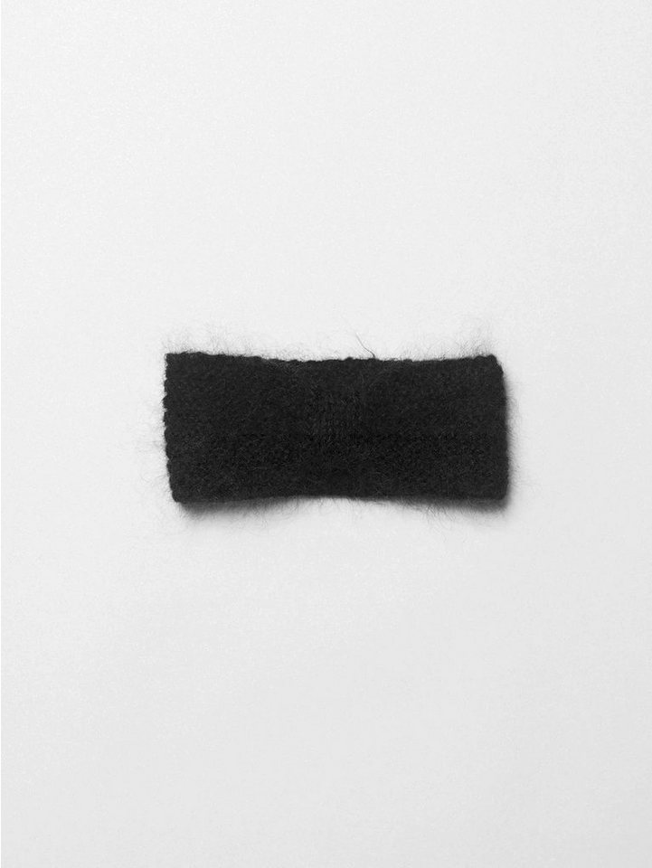 Becksöndergaard Stirnband Lina Headband Damen in Schwarz - Haarband Strick aus Woll-Mix One Size von Becksöndergaard