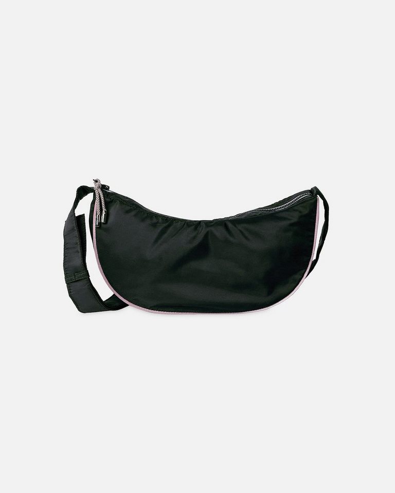 Becksöndergaard Umhängetasche Dull Nylon Moon Crossbody Bag - verstellbare Schultertasche Damen, in Schwarz 32x14,5x5 cm von Becksöndergaard