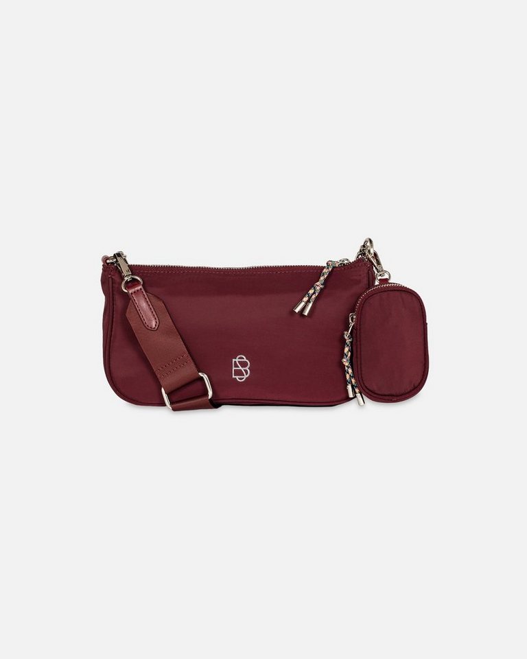 Becksöndergaard Umhängetasche Relon Macie Crossbody Bag - Handtasche Damen aus recycletem Polyester, in Rot 26x16x10 cm von Becksöndergaard