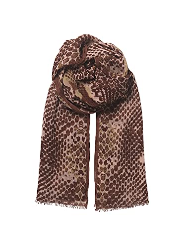 Becksöndergaard Schal Damen Russel Snake Scarf Dusty Pink/Pink - Sommer Schal Tuch aus 60% Baumwolle/40% Modal mit Schlangenmuster - 100 x 200 cm von Becksöndergaard