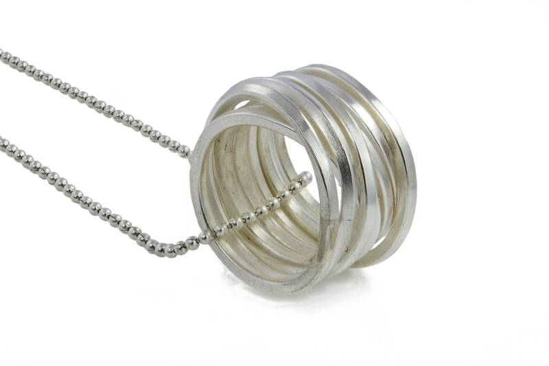 Lange Halskette, Oxidiert Silberkette, Kette, Handgemachte Halskette von BeckyMorgans