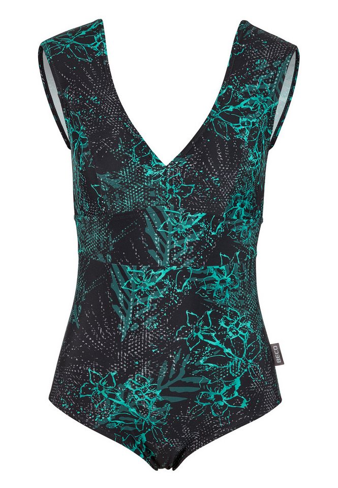 Beco Beermann Badeanzug Mint Flowers (1-St) mit Powermesh-Frontmieder in femininem Design von Beco Beermann