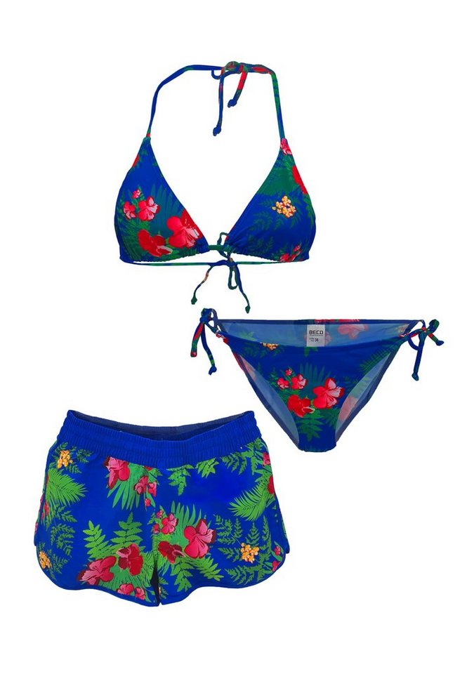 Beco Beermann Triangel-Bikini-Top (3-St), mit zusätzlicher Badeshorts von Beco Beermann