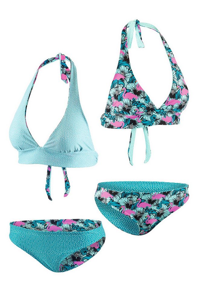 Beco Beermann Triangel-Bikini-Top Flamingo Eden (2-St), in tollem Wende-Design von Beco Beermann