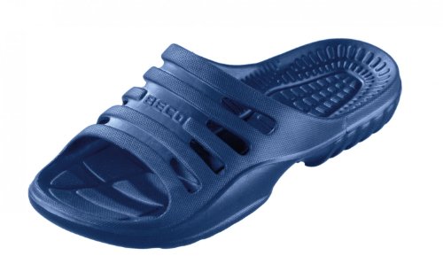 Beco Badeschuhe Herren – leichte EVA Badesandalen Herren mit komfortablem Fußbett, Aquaschuhe Herren ideal für Schwimmbad oder Strand – in Marine, Größe: 42 von Beco