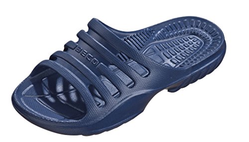 Beco Unisex Kinder Badepantoletten-90651 Wassersportschuh, Marine, 34 EU von Beco