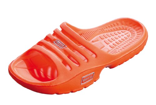 BECO Unisex Kinder Badepantoletten-90651 Wassersportschuh, Orange, 34 EU von Beco