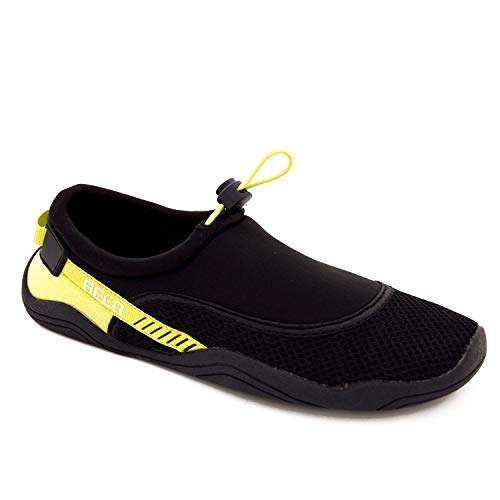 Beco Badeschuhe Strandschuhe Wasserschuhe, Schwarz/Grün von Beco