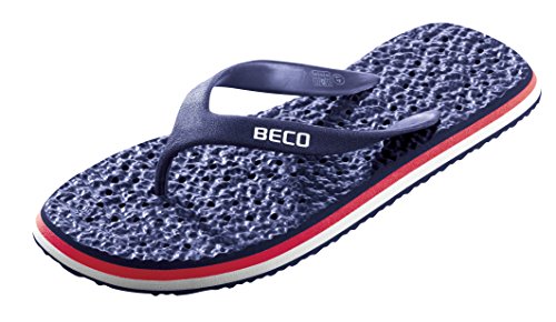 Beco Herren V-Strap-Slipper Pantoletten, Blau (Marine 7), 40 EU von Beco Baby Carrier