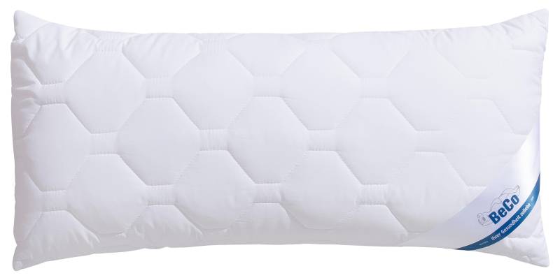 Beco Microfaserkissen "BeCo MF50, Bezug: Microfaser-Feinbatist" Füllung: 100% Polyester 1 Stk. tlg. Kopfkissen 40x80 cm, 80x80 cm, Kissen ist flauschig und stützend von Beco