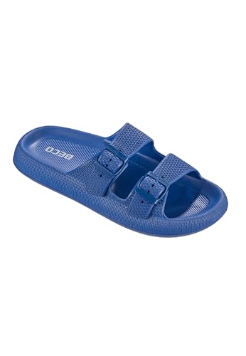 Beco Pantoletten Herren – Airkiss-Leisure Badeschuhe Herren, ultraleichte Badeschlappen für Herren mit innovativer Luftpolstersohle – in Dunkelblau, Größe 44 Beco Pantoletten Herren – Airkiss-Leisure Badeschuhe Herren, ultraleichte Badeschlappen für Herren mit innovativer Luftpolstersohle – in Dunkelblau, Größe 44 von Beco