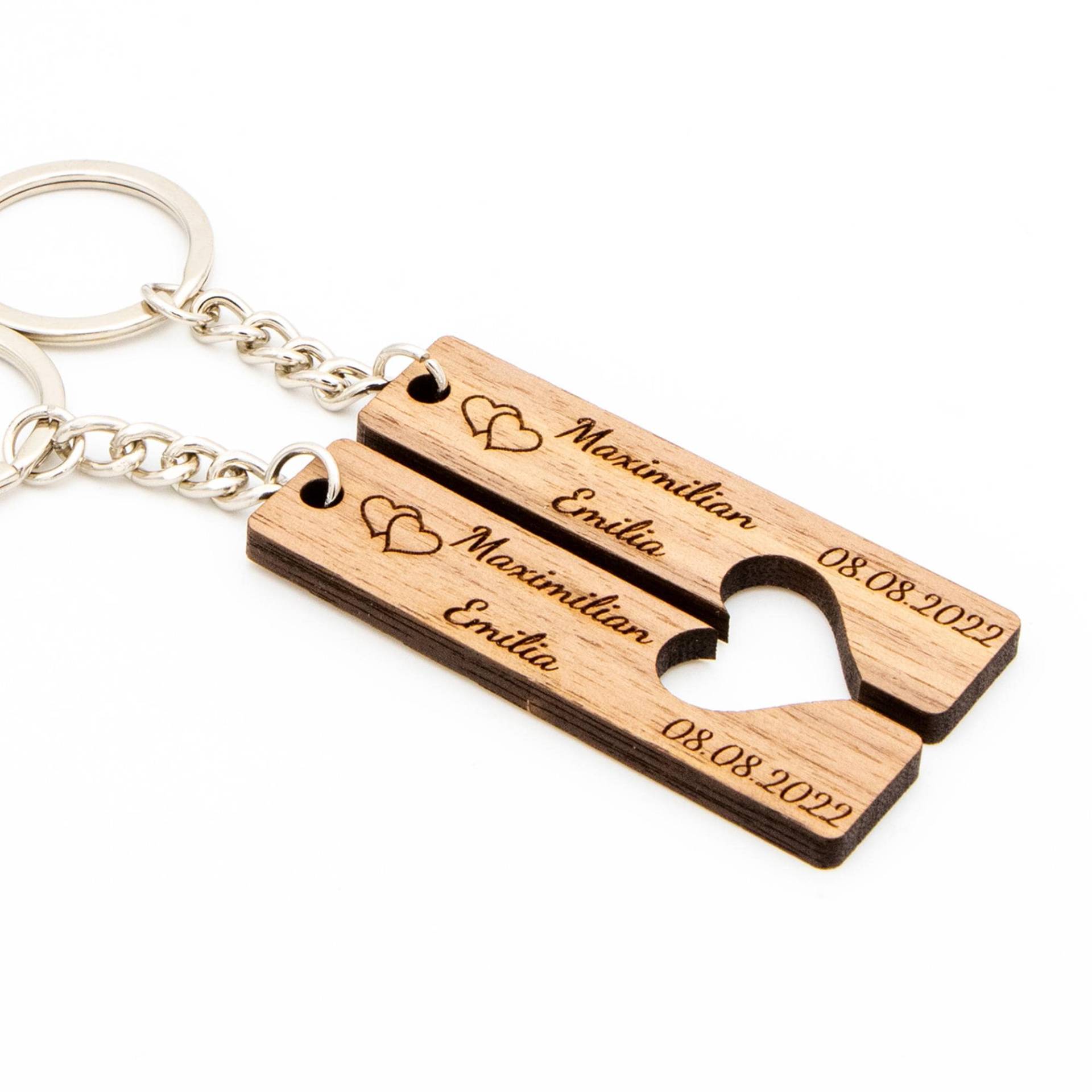 Schlüsselanhänger Für Paare Personalisiertes Geschenk Paar Partner Hochzeit von BecomingFamilyDE