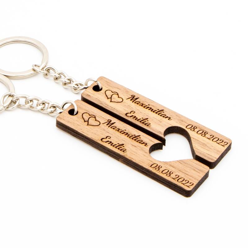 Schlüsselanhänger Für Paare Personalisiertes Geschenk Paar Partner Hochzeit von BecomingFamilyDE
