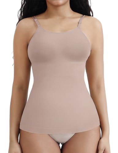 Becotal Shapewear Unterhemd Damen Bauchweg Shape Nahtloses Formende Tops Für Damen Shaping Trägertop Body Shaper Kompressions Tanktop Shirt Camisole von Becotal