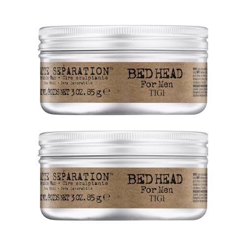 Bed Head for Men by Tigi Matte Separation Stylingwachs, 85 g, 2er-Pack von Bed Head