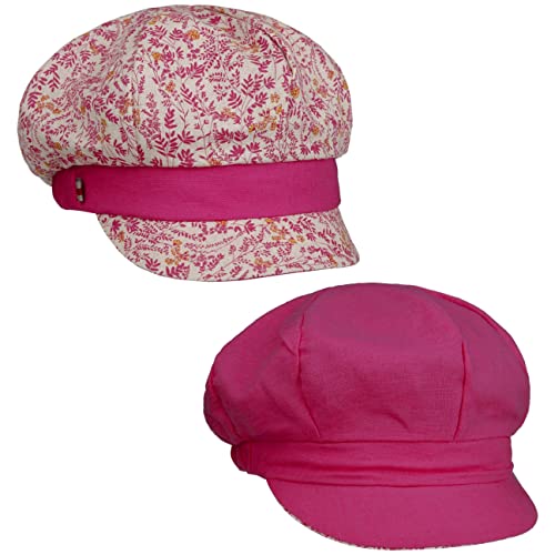 bedacht Millefleurs Ballonmütze Wendehut Baker-Boy-Mütze Schirmmütze Schildmütze Damencap (One Size - pink) von bedacht