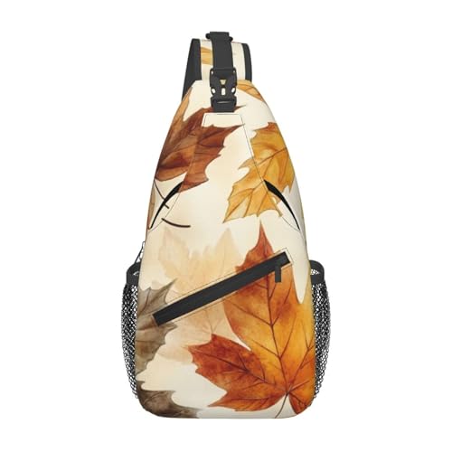 Bedbliss Schultertasche, Umhängetasche, Rucksack, Brusttasche, Fitnessstudio, Reisen, Wandern, lässiger Tagesrucksack, Autumn Maple Leaves 16, 19x9x39cm Bedbliss Schultertasche, Umhängetasche, Rucksack, Brusttasche, Fitnessstudio, Reisen, Wandern, lässiger Tagesrucksack, Autumn Maple Leaves 16, 19x9x39cm von Bedbliss