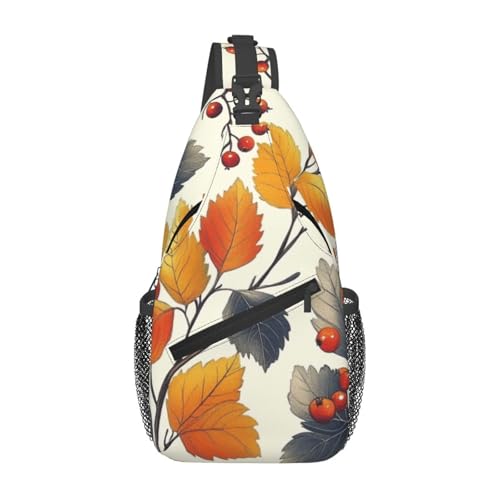 Bedbliss Schultertasche, Umhängetasche, Rucksack, Brusttasche, Fitnessstudio, Reisen, Wandern, lässiger Tagesrucksack, Blätter 12, 19x9x39cm Bedbliss Schultertasche, Umhängetasche, Rucksack, Brusttasche, Fitnessstudio, Reisen, Wandern, lässiger Tagesrucksack, Blätter 12, 19x9x39cm von Bedbliss