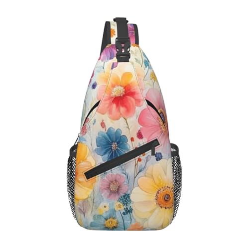 Bedbliss Schultertasche, Umhängetasche, Rucksack, Brusttasche, Fitnessstudio, Reisen, Wandern, lässiger Tagesrucksack, Blumen 16, 19x9x39cm Bedbliss Schultertasche, Umhängetasche, Rucksack, Brusttasche, Fitnessstudio, Reisen, Wandern, lässiger Tagesrucksack, Blumen 16, 19x9x39cm von Bedbliss