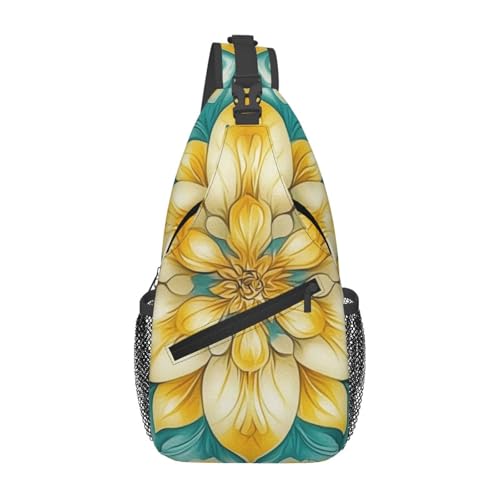 Bedbliss Schultertasche, Umhängetasche, Rucksack, Brusttasche, Fitnessstudio, Reisen, Wandern, lässiger Tagesrucksack, Blumen-Mandala 10, 19x9x39cm Bedbliss Schultertasche, Umhängetasche, Rucksack, Brusttasche, Fitnessstudio, Reisen, Wandern, lässiger Tagesrucksack, Blumen-Mandala 10, 19x9x39cm von Bedbliss