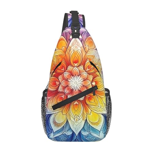 Bedbliss Schultertasche, Umhängetasche, Rucksack, Brusttasche, Fitnessstudio, Reisen, Wandern, lässiger Tagesrucksack, Mandala 9, 19x9x39cm Bedbliss Schultertasche, Umhängetasche, Rucksack, Brusttasche, Fitnessstudio, Reisen, Wandern, lässiger Tagesrucksack, Mandala 9, 19x9x39cm von Bedbliss
