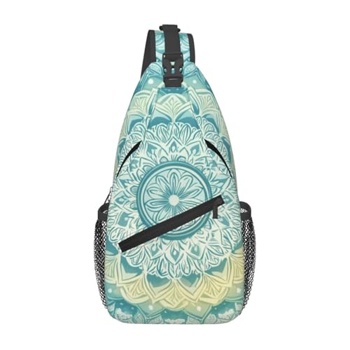 Bedbliss Schultertasche, Umhängetasche, Rucksack, Brusttasche, Fitnessstudio, Reisen, Wandern, lässiger Tagesrucksack, Mandala Flower 14, 19x9x39cm Bedbliss Schultertasche, Umhängetasche, Rucksack, Brusttasche, Fitnessstudio, Reisen, Wandern, lässiger Tagesrucksack, Mandala Flower 14, 19x9x39cm von Bedbliss