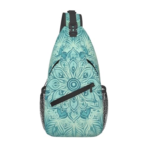 Bedbliss Schultertasche, Umhängetasche, Rucksack, Brusttasche, Fitnessstudio, Reisen, Wandern, lässiger Tagesrucksack, Mandala Flower 15, 19x9x39cm Bedbliss Schultertasche, Umhängetasche, Rucksack, Brusttasche, Fitnessstudio, Reisen, Wandern, lässiger Tagesrucksack, Mandala Flower 15, 19x9x39cm von Bedbliss