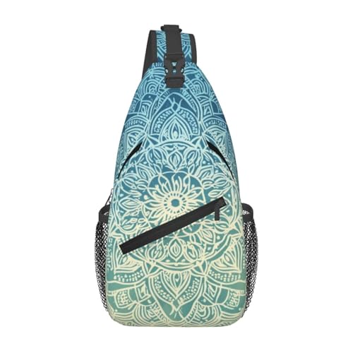 Bedbliss Schultertasche, Umhängetasche, Rucksack, Brusttasche, Fitnessstudio, Reisen, Wandern, lässiger Tagesrucksack, Mandala Flower 16, 19x9x39cm Bedbliss Schultertasche, Umhängetasche, Rucksack, Brusttasche, Fitnessstudio, Reisen, Wandern, lässiger Tagesrucksack, Mandala Flower 16, 19x9x39cm von Bedbliss