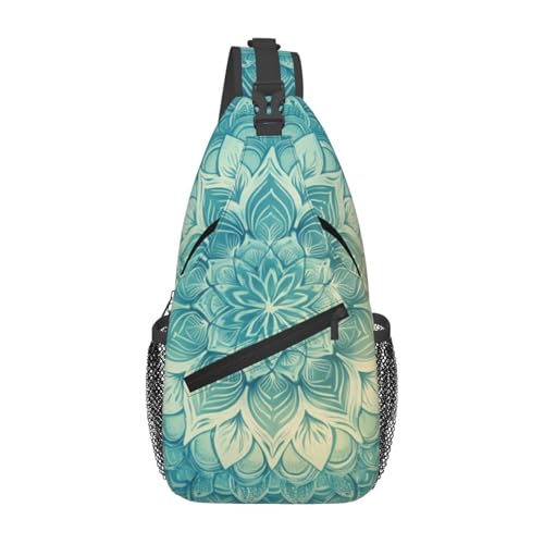 Bedbliss Schultertasche, Umhängetasche, Rucksack, Brusttasche, Fitnessstudio, Reisen, Wandern, lässiger Tagesrucksack, Mandala Flower 18, 19x9x39cm Bedbliss Schultertasche, Umhängetasche, Rucksack, Brusttasche, Fitnessstudio, Reisen, Wandern, lässiger Tagesrucksack, Mandala Flower 18, 19x9x39cm von Bedbliss