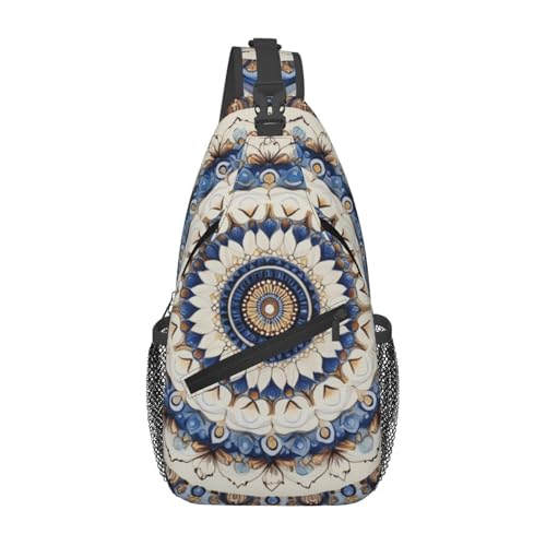 Bedbliss Schultertasche, Umhängetasche, Rucksack, Brusttasche, Fitnessstudio, Reisen, Wandern, lässiger Tagesrucksack, Mandala Flower 2, 19x9x39cm Bedbliss Schultertasche, Umhängetasche, Rucksack, Brusttasche, Fitnessstudio, Reisen, Wandern, lässiger Tagesrucksack, Mandala Flower 2, 19x9x39cm von Bedbliss