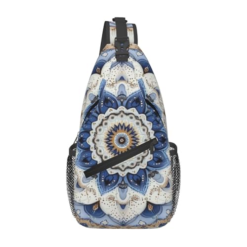 Bedbliss Schultertasche, Umhängetasche, Rucksack, Brusttasche, Fitnessstudio, Reisen, Wandern, lässiger Tagesrucksack, Mandala Flower 6, 19x9x39cm Bedbliss Schultertasche, Umhängetasche, Rucksack, Brusttasche, Fitnessstudio, Reisen, Wandern, lässiger Tagesrucksack, Mandala Flower 6, 19x9x39cm von Bedbliss