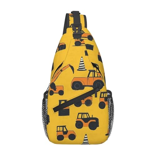 Bedbliss Schultertasche, Umhängetasche, Rucksack, Brusttasche, Fitnessstudio, Reisen, Wandern, lässiger Tagesrucksack, Yellow Excavator 8, 19x9x39cm Bedbliss Schultertasche, Umhängetasche, Rucksack, Brusttasche, Fitnessstudio, Reisen, Wandern, lässiger Tagesrucksack, Yellow Excavator 8, 19x9x39cm von Bedbliss