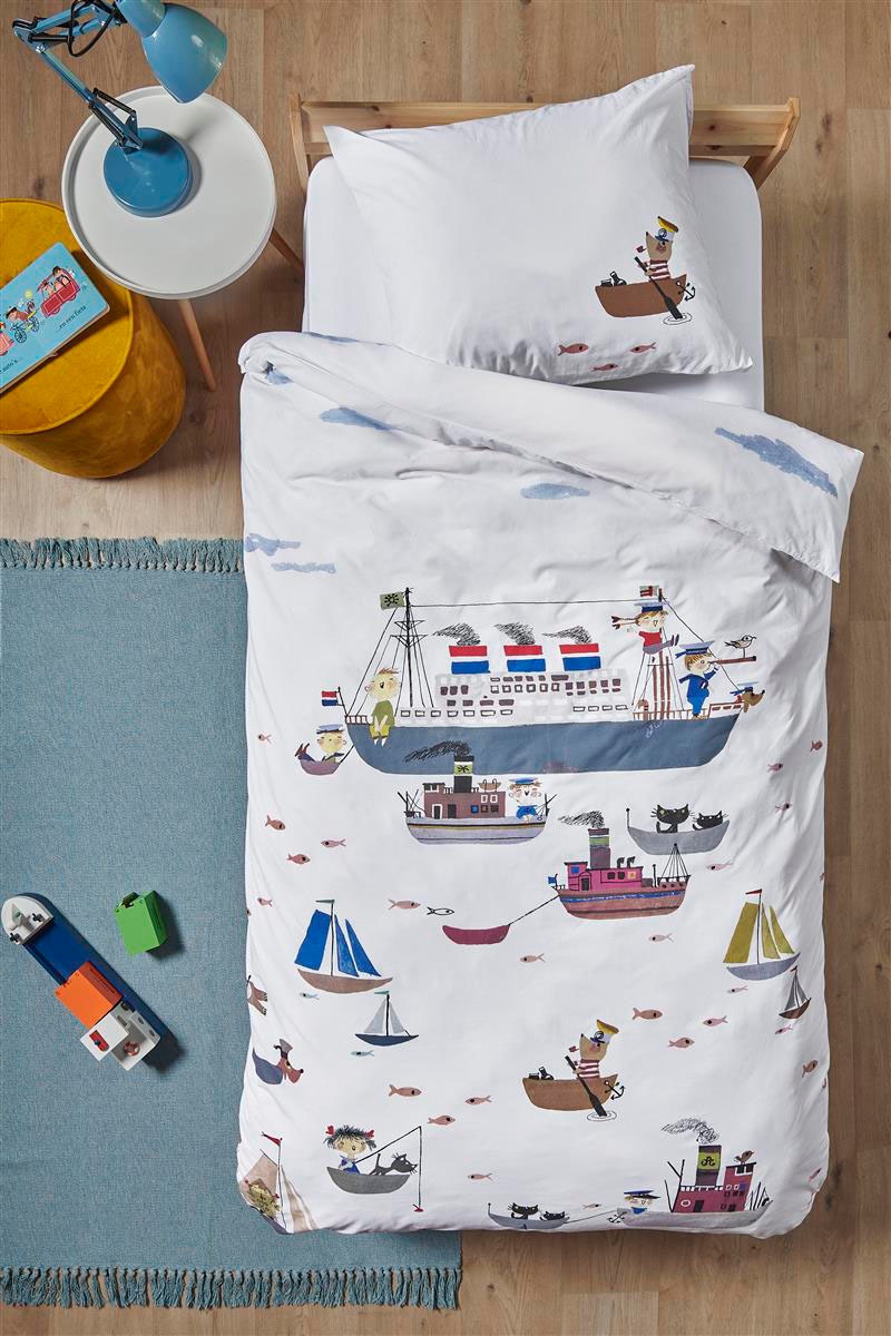 Beddinghouse x Fiep Amsterdam Kinderbettwäsche "Bootje Varen" von Beddinghouse X Fiep Amsterdam