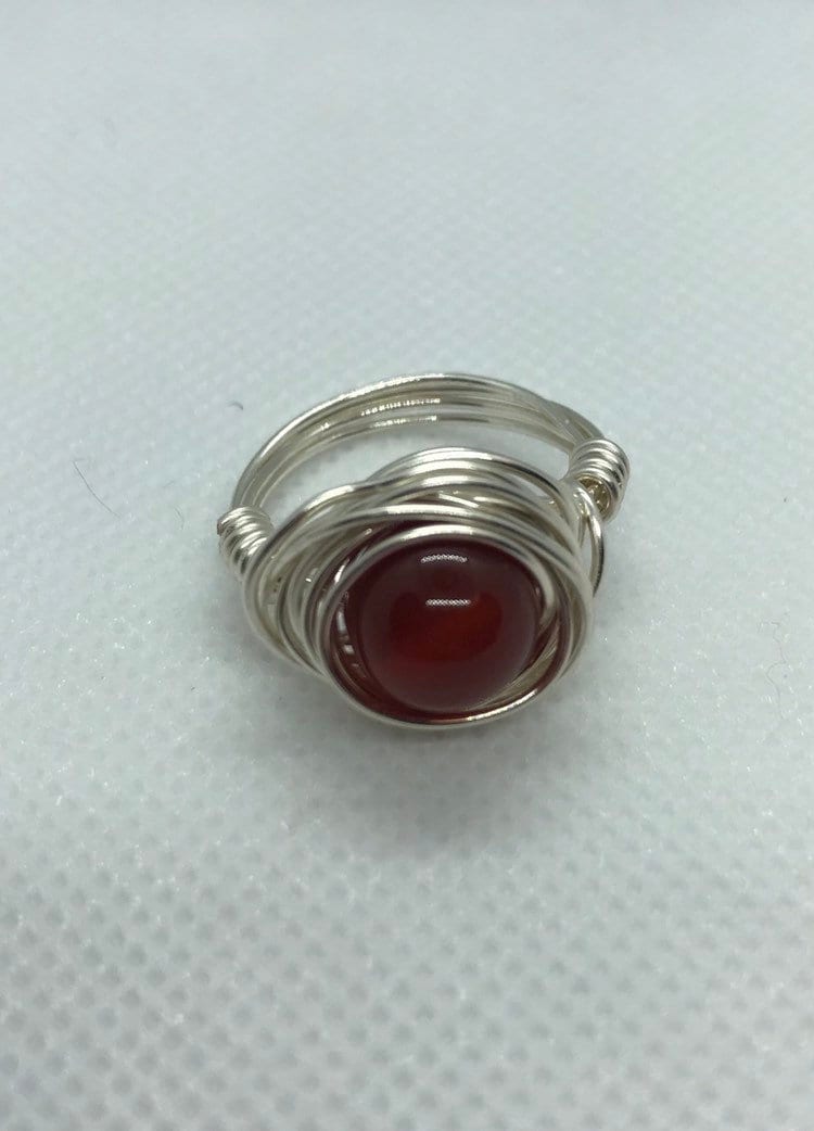 Karneol-Orbit-Ring Karneol-Orbit-Ring von BedeckedbyAbra
