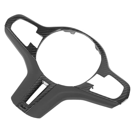 Carbon Fiber Steering Wheel Frame Cover Trim Nappa Leather Panel Protection Sticker M5 X3 X4 F90 G30 G32 G01 G02 Sport Style (Without Heating Button),Lenkrad von Bediffer