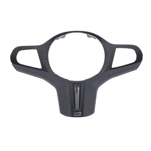 Carbon Fiber Steering Wheel Frame Trim Cover Protective Sticker for X3M X4M X5M X6M Sporty Interior Decoration (Without Heating Button),Lenkrad von Bediffer