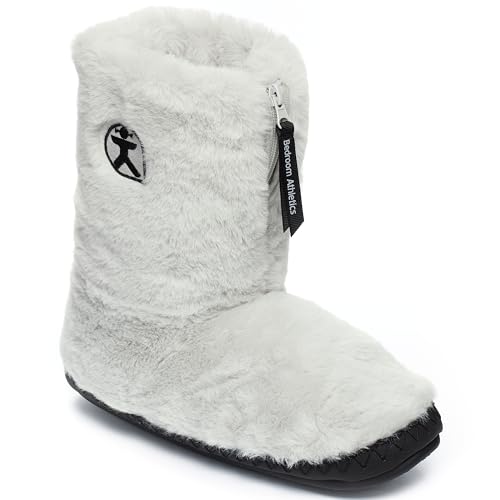 Bedroom Athletics Monroe Damen-Pantoffel, Kunstfell, weich, warm, Reißverschluss, Memory-Schaum, langlebig, maschinenwaschbar, Trace Grey Charcoal, 38/39 EU Bedroom Athletics Monroe Damen-Pantoffel, Kunstfell, weich, warm, Reißverschluss, Memory-Schaum, langlebig, maschinenwaschbar, Trace Grey Charcoal, 38/39 EU von Bedroom Athletics