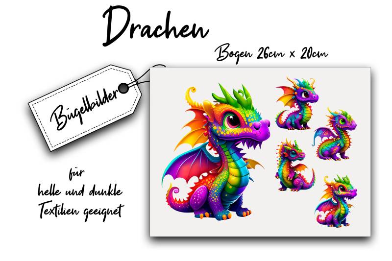 Bügelbilder Drachen Für Kinder von Bedruckbares