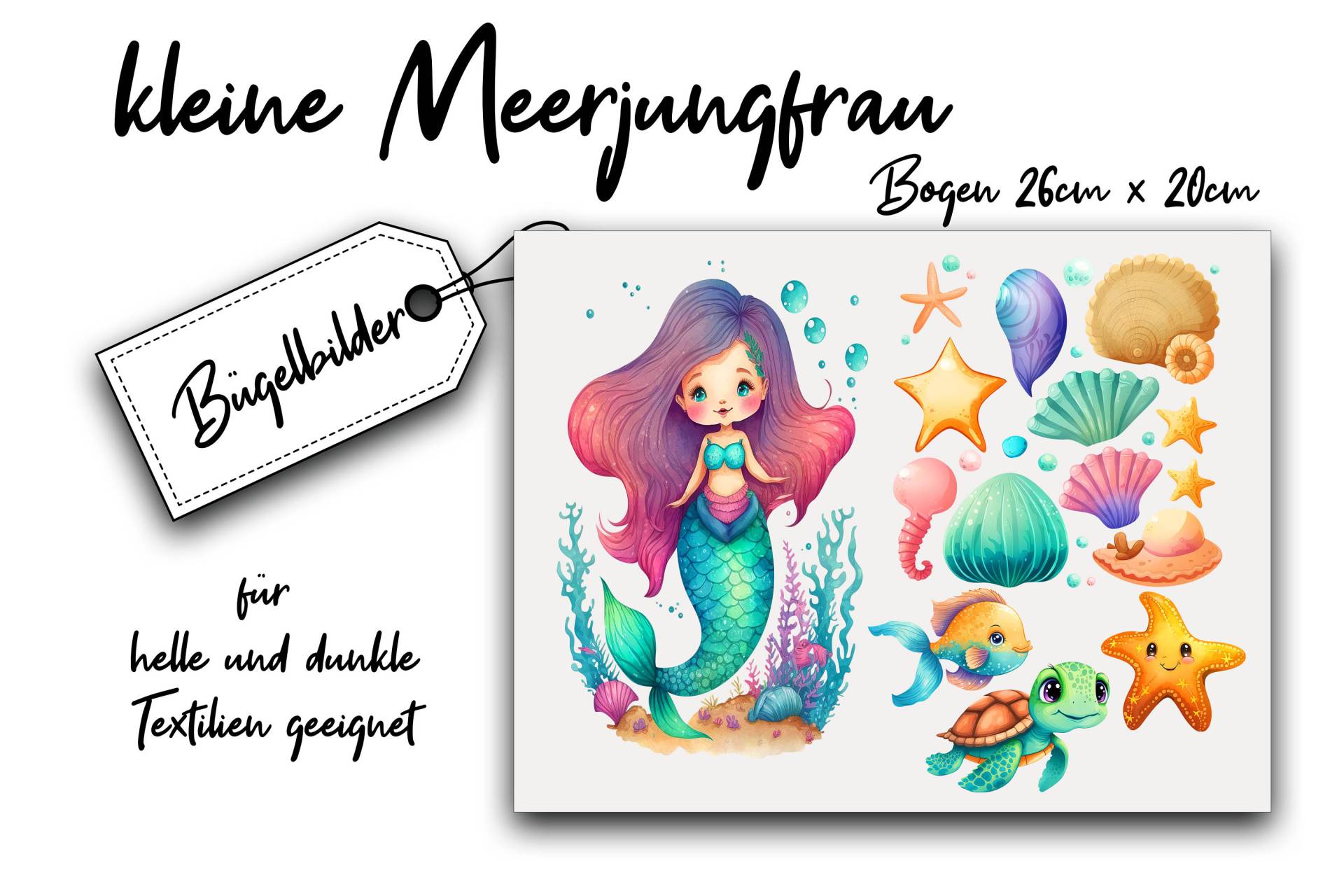Bügelbilder Kleine Meerjungfrau Bügelbilder Kleine Meerjungfrau von Bedruckbares