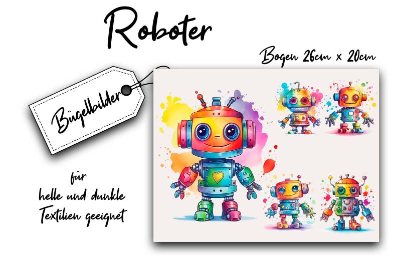 Bügelbilder Roboter Für Kinder, Bügelbild Bügelbilder Roboter Für Kinder, Bügelbild von Bedruckbares