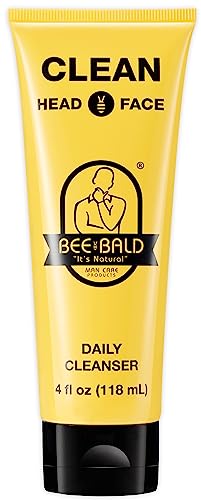 Bee Bald CLEAN Täglicher Reiniger - Erfrischender Gesichts- und Kopfreiniger für Männer und Frauen mit einer frischen Kribbelnden Sensation und dem beruhigenden Duft von Sauber, 4 FL. Oz von Bee Bald