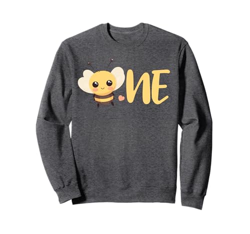 1. Geburtstag Biene, 1. Bienentag, erster Geburtstag Party Mädchen Sweatshirt 1. Geburtstag Biene, 1. Bienentag, erster Geburtstag Party Mädchen Sweatshirt von Bee Birthday Party Matching Family 1 Year Designs