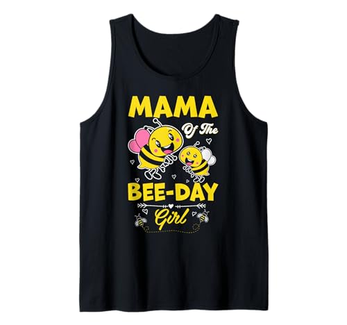 Mama of The Bee Day, für Mädchen, Familie, passender Geburtstag, Mama Tank Top Mama of The Bee Day, für Mädchen, Familie, passender Geburtstag, Mama Tank Top von Bee Day Family Matching Birthday Men Women Kids