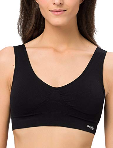 BeeDees Damen Comfee Crop Top Bustier, Schwarz, 44/46 von BeeDees