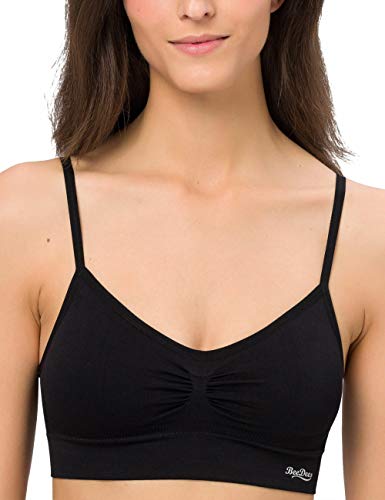 BeeDees Damen Comfee Strap Top Bustier, Schwarz (Schwarz 990), 36/38 von BeeDees